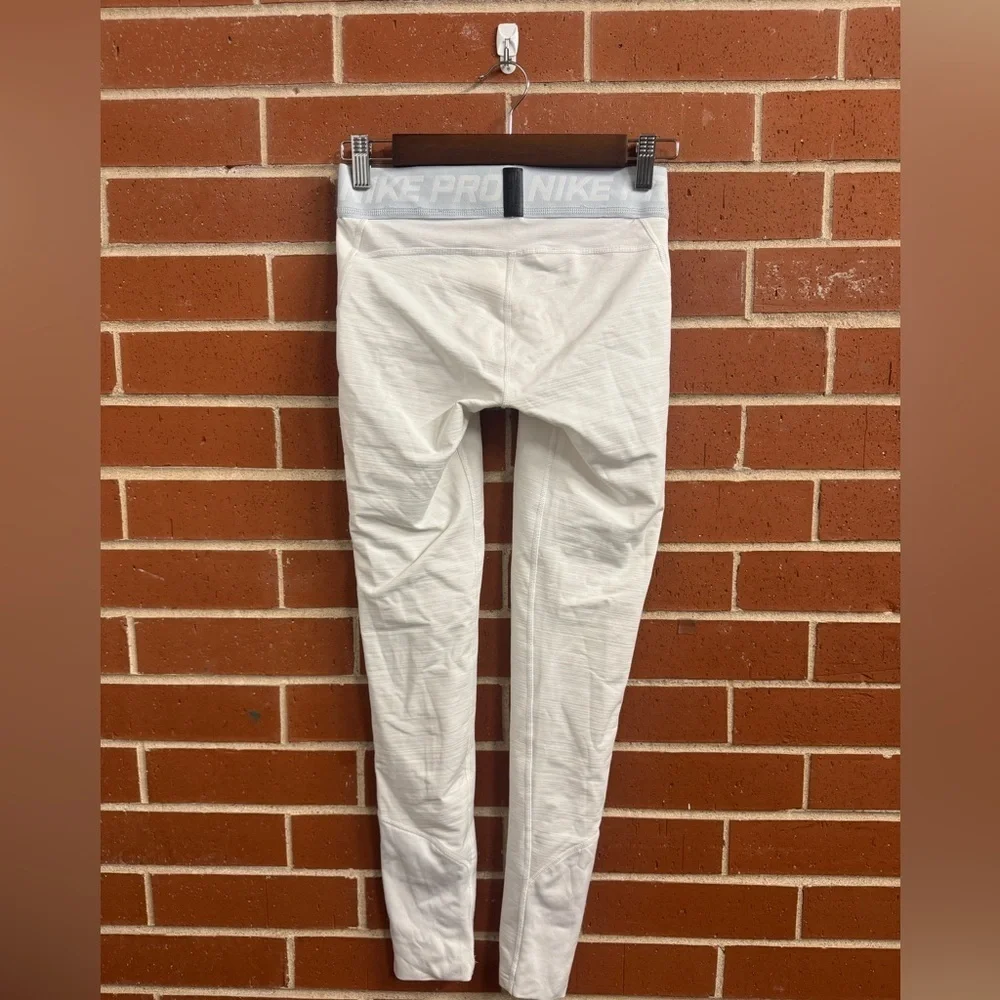 Nike Pro Dri-FIT White Compression Tights Men’s Size Small (Pair 2)